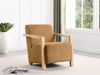 Diego - Upholstered Accent Arm Chair With Wood Arms - Simple Home Plus