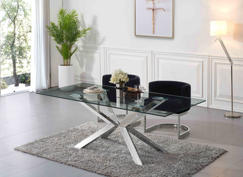 Gianna - Dining Chair with Chrome Legs - Simple Home Plus