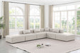 Cube - 6 Piece Modular Corner Armless Sectional - Simple Home Plus