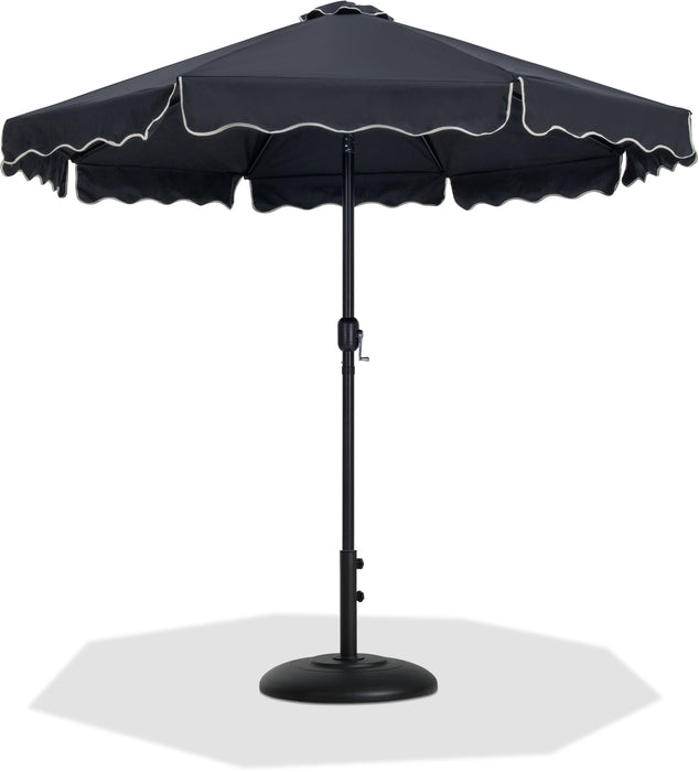 Amalfi - Patio Umbrella - Black Base / Black Pole - Simple Home Plus