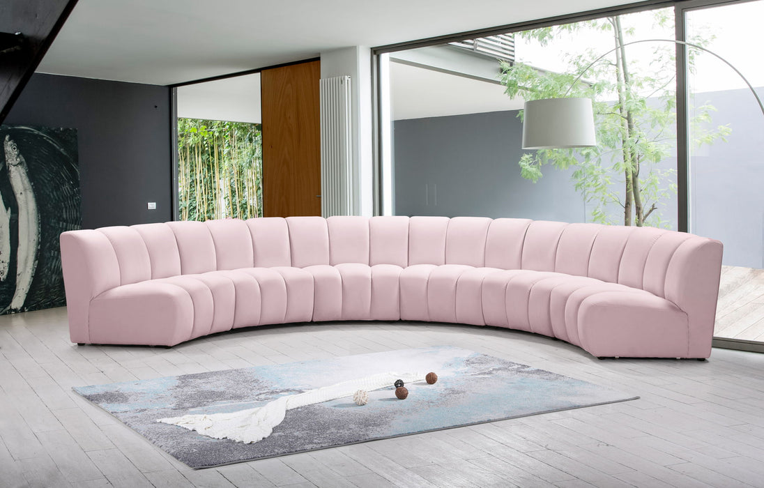 Infinity - 6 Piece Velvet Modular Sectional - Simple Home Plus