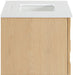 Leonardo - Engineered Stone And Solid Wood 24" Wall Mounted Bathroom Vanity - Simple Home Plus