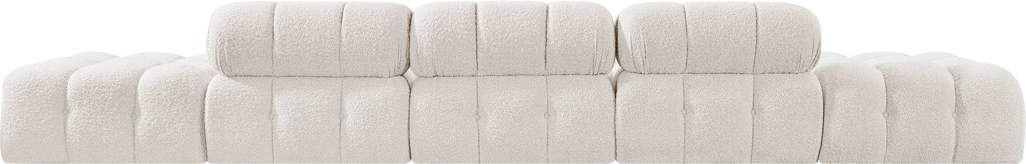 Ames - 5 Piece Boucle Upholstered Modular Sofa With 2 Armless Seats - Simple Home Plus