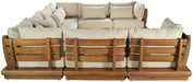 Mirella - 8 Piece Water Resistant Fabric Upholstered Outdoor Patio Modular Sectional - Simple Home Plus