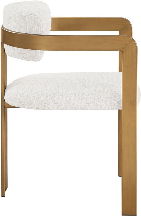 Aurum - Linen Textured Fabric Upholstered Dining Chair (Set of 2) - Simple Home Plus