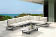 Maldives - 4 Piece Water Resistant Outdoor Patio Modular Sectional With Gray Base - Simple Home Plus