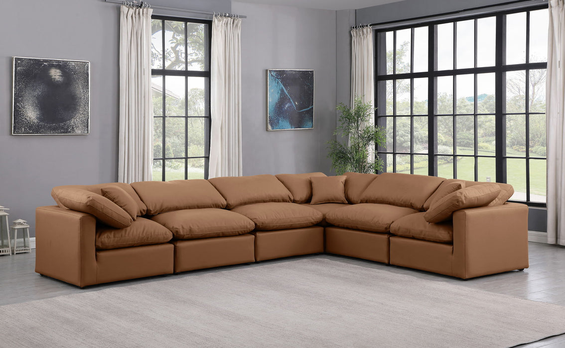 Indulge - Faux Leather 6 Piece Modular Corner Sectional - Simple Home Plus