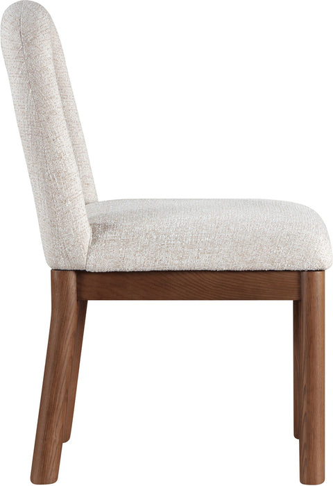 Conrad - Linen Dining Chair With Brown Legs - Simple Home Plus