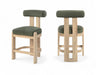 Arienzo - Velvet Performance Fabric Upholstered Counter Stool (Set of 2) - Simple Home Plus