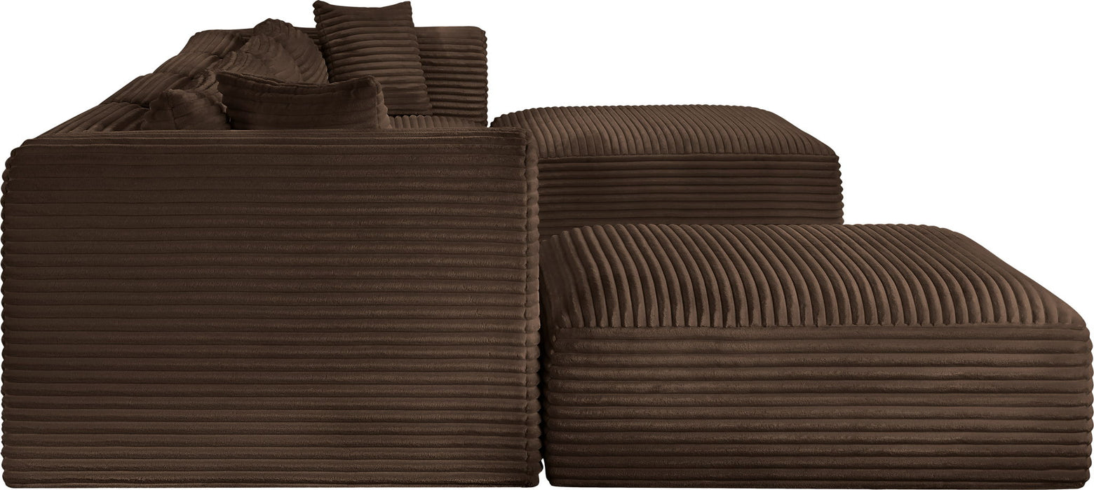 Shaggy - 6 Piece Modular Sectional With 2 Ottomans - Simple Home Plus
