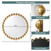 Marlowe - 27" Round Wall Decor Mirror - Gold - Simple Home Plus
