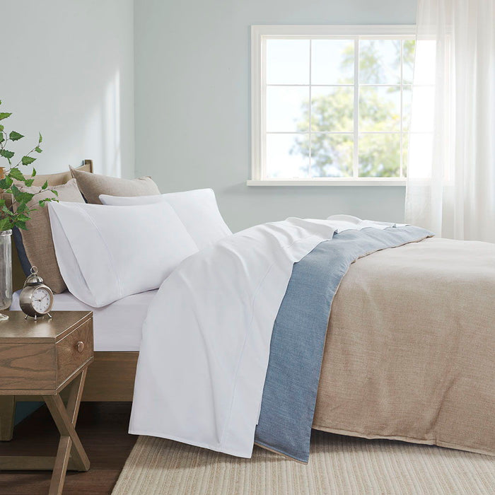 California King 600 Thread Count Sheet Set - White - Simple Home Plus