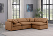 Indulge - Faux Leather 4 Piece Modular Sectional - Simple Home Plus
