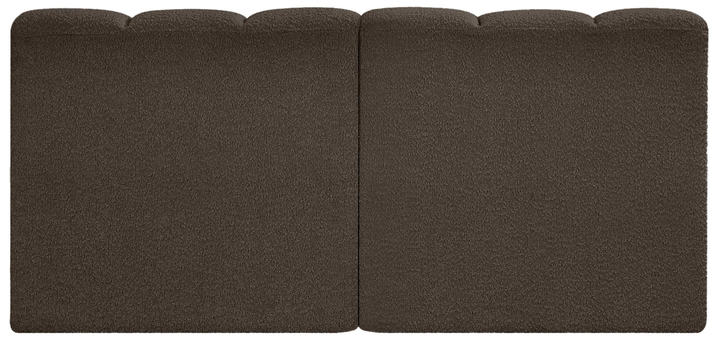 Arc - Boucle Fabric 2 Seats Modular Sofa - Simple Home Plus