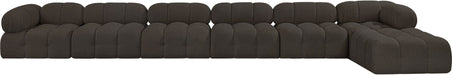 Ames - 7 Piece Boucle Fabric Modular L-Shaped Sectional - Simple Home Plus
