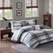 Rudy - Twin Plaid Comforter Set - Black - Simple Home Plus