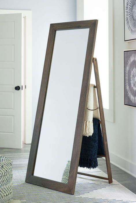 Dirkins - Brown - Floor Mirror - Simple Home Plus