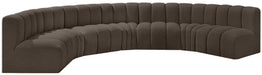Arc - Boucle Fabric 7 Piece U-Shaped Modular Sofa - Simple Home Plus
