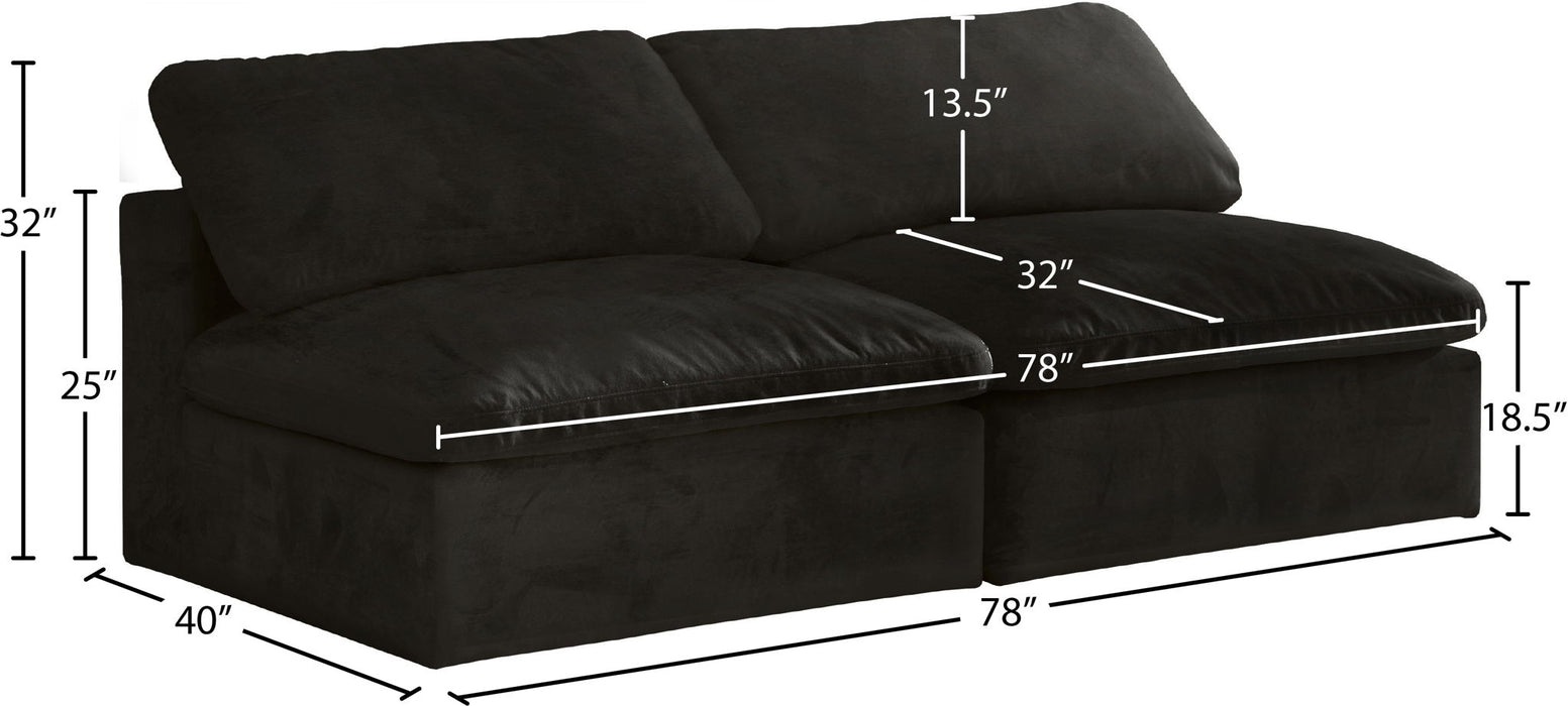 Cozy - Modular Armless 2 Seat Sofa - Simple Home Plus