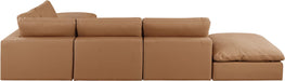 Comfy - 6 Piece Faux Leather Modular Sectional - Simple Home Plus