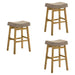 Lenon - Modern Farmhouse Wood Bar Height Kitchen Bar Stool - Simple Home Plus