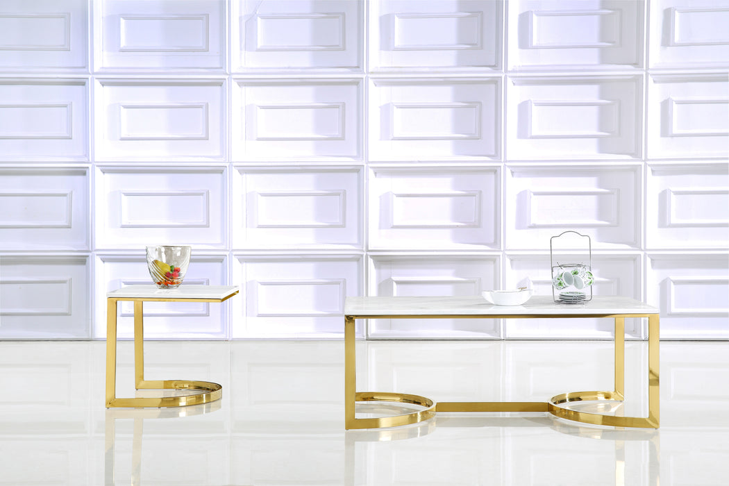 London - End Table - Gold - Simple Home Plus