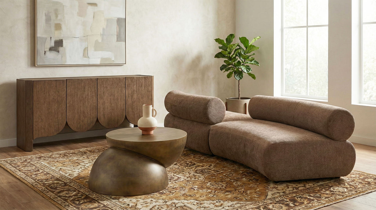 Bale - 2 Piece Curved Modular Sofa - Simple Home Plus