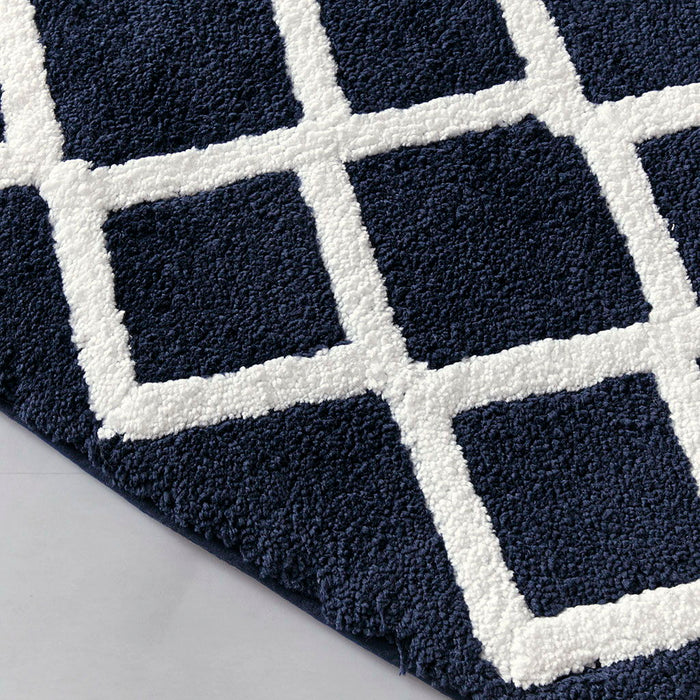 Bittman - 21" x 34" Reversible Bath Rug - Navy - Simple Home Plus