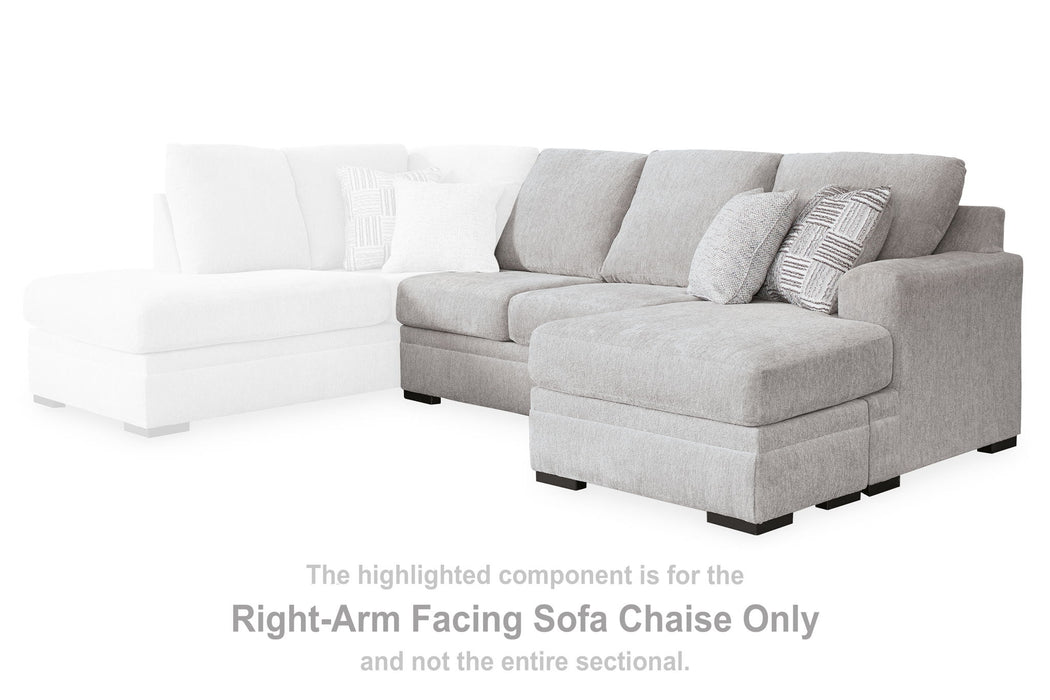 Gabyleigh - Raf Sofa Chaise - Nickel - Simple Home Plus