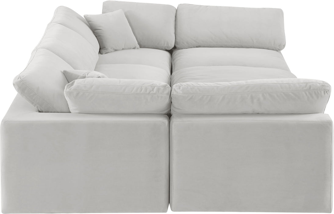 Comfy - 6 Piece Velvet Sectional