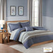 Marsden - Twin Long Complete Bed Set Including Sheets - Blue / Gray - Simple Home Plus