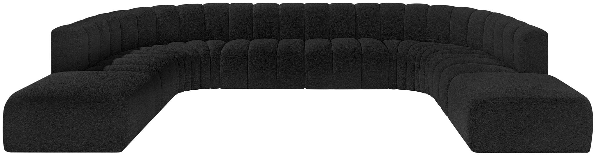 Arc - Boucle Fabric Modular Sectional - Simple Home Plus