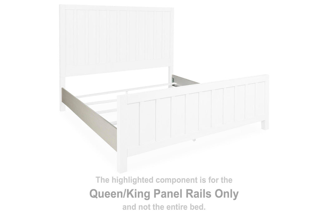 Shaybrock - Queen/King Panel Rails - Antique White - Simple Home Plus