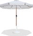 Amalfi - Patio Umbrella - White Base / Light Brown Pole - Simple Home Plus