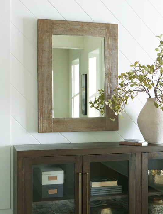 Waltleigh - Distressed Brown - Accent Mirror - Simple Home Plus