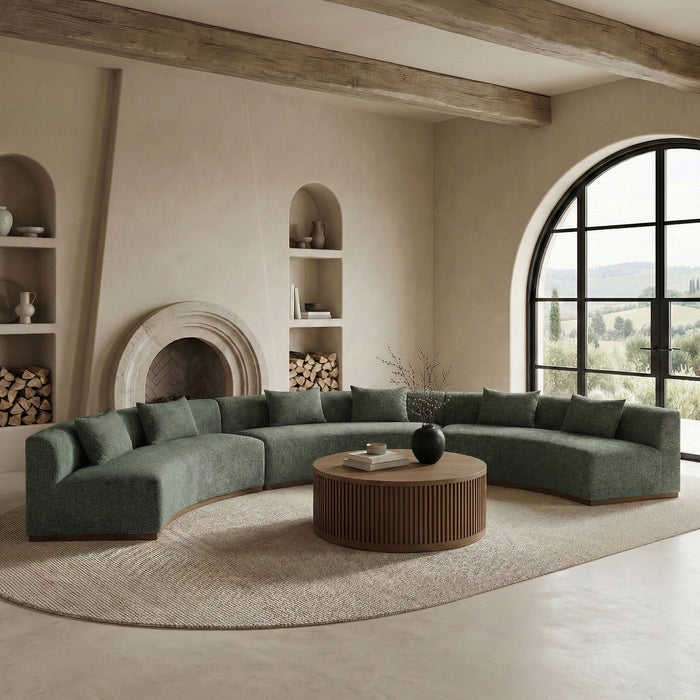 Avanti - Chenille Fabric Upholstered 3 Piece Modular Sectional - Simple Home Plus