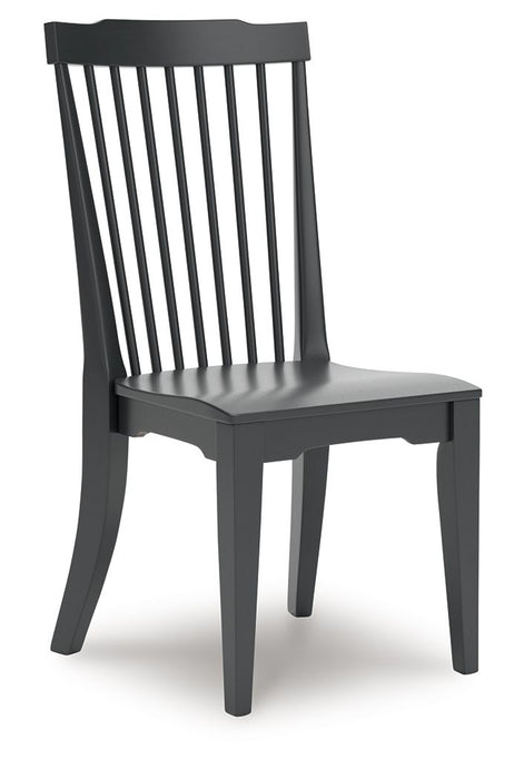 Brenkerton - Black - Dining Room Side Chair (Set of 2) - Simple Home Plus