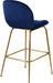 Paris - Stool with Gold Legs (Set of 2) - Simple Home Plus