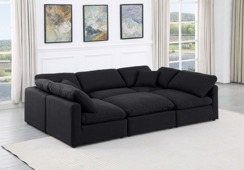 Indulge - Linen 6 Piece Modular Sectional