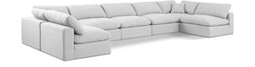 Comfy - 7 Piece Linen Modular Armless Sectional - Simple Home Plus