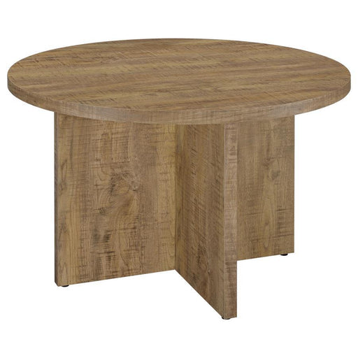 Jamestown - Round Composite Wood Dining Table - Mango - Simple Home Plus