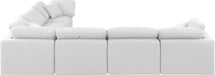 Indulge - Linen 6 Piece Modular Corner Sectional - White - Simple Home Plus
