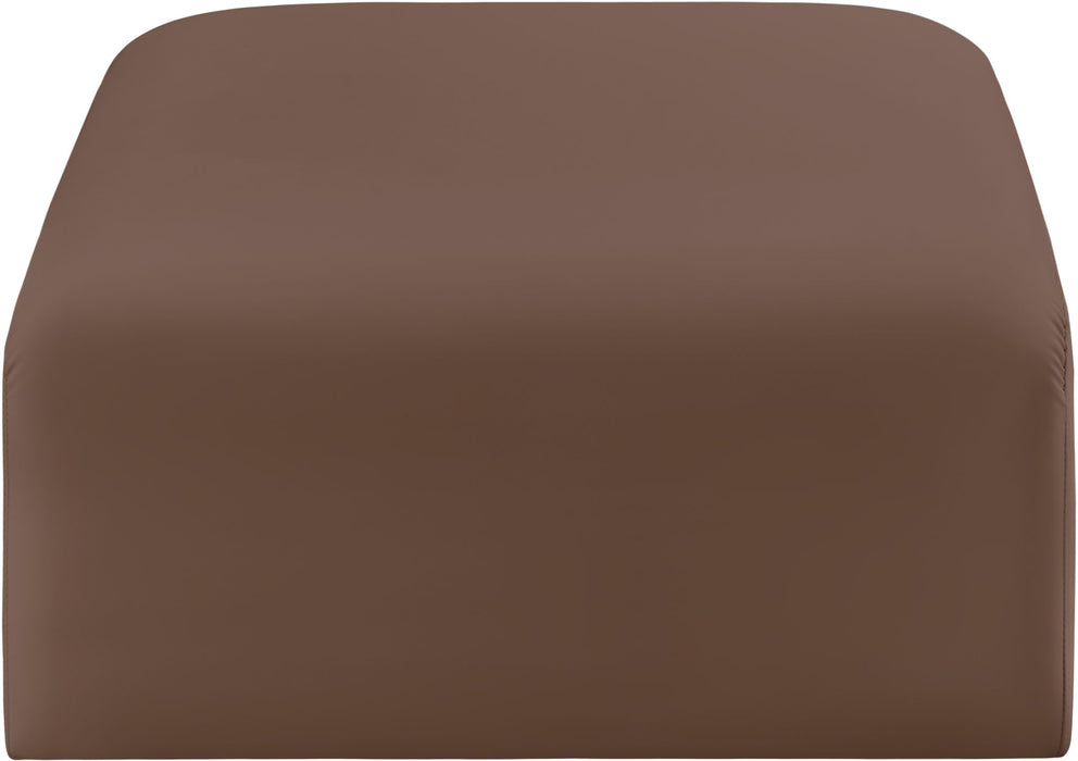 Arc - Faux Leather Ottoman - Simple Home Plus