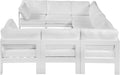 Nizuc - Outdoor Patio 8 Piece Modular Sectional With White Frame - Simple Home Plus