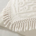 Laetitia - King Tufted Medallion Fringe Coverlet Mini Set - Off White - Simple Home Plus