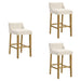 Fauna - Modern Transitional Wood Bar Height Kitchen Bar Stool - Simple Home Plus