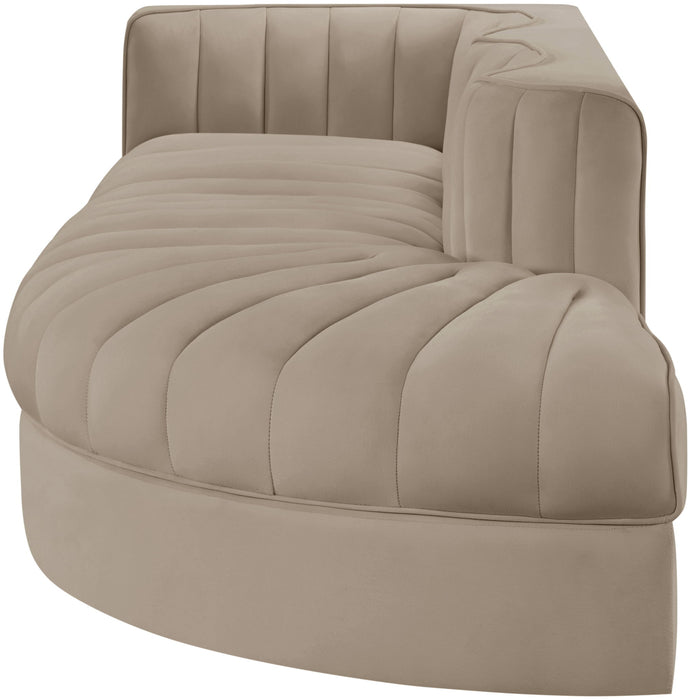 Rummi - Velvet Performance Fabric Upholstered 3 Piece Modular Sectional - Simple Home Plus