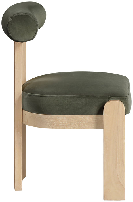 Arienzo - Performance Fabric Upholstered Dining Chair (Set of 2) - Natural Base - Simple Home Plus