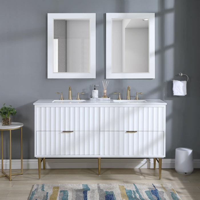 Modernist - Bathroom Vanity With Gold Legs - Simple Home Plus