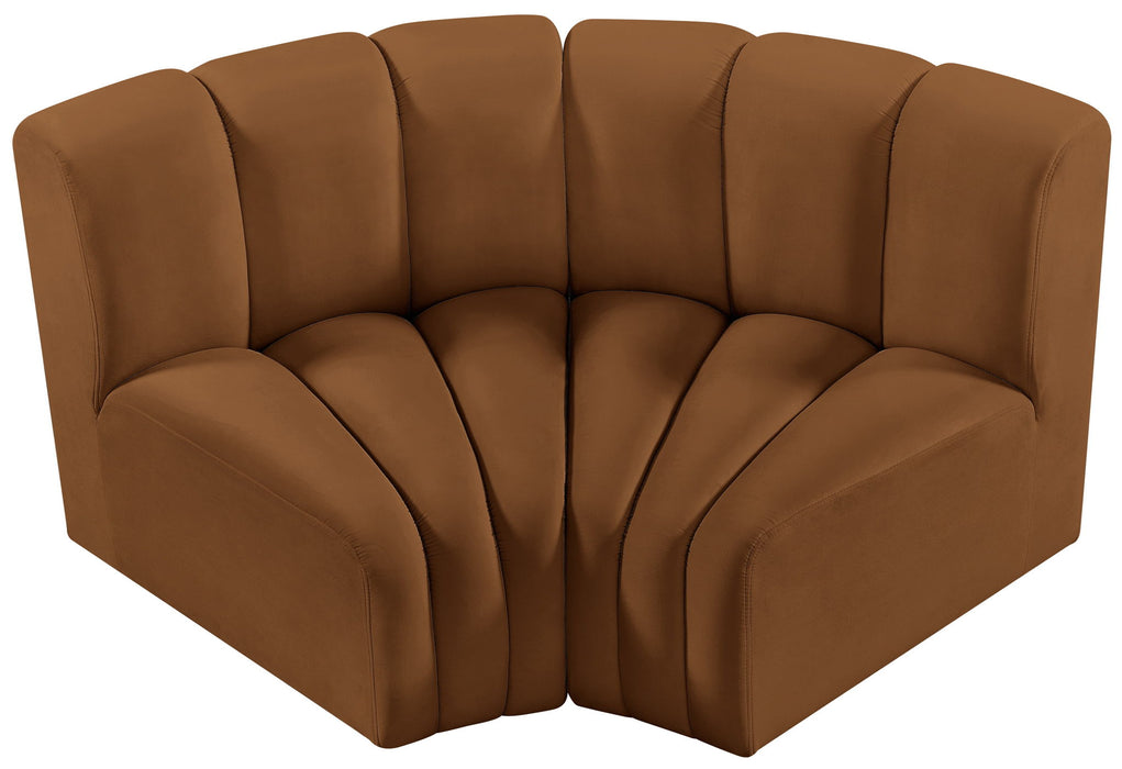 Arc - Velvet 2 Piece Modular Sofa - Saddle - Simple Home Plus